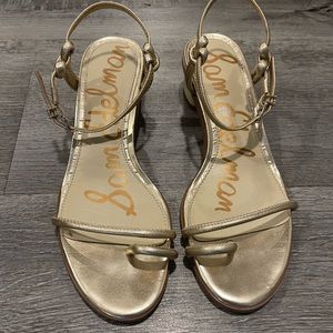 Sam Edelman Gold Size 7 Sandal